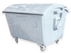 1100 Litre Galvanized Waste Container with Dome Lid